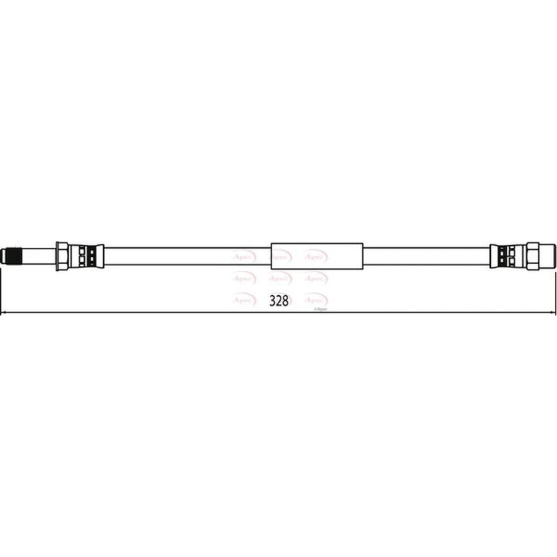Apec Brake Hydraulic Hose Line Rear HOS3952