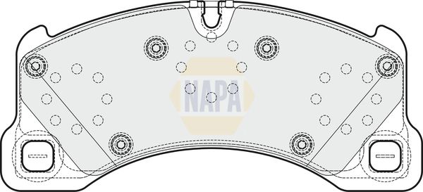 NAPA Front Vented & Rear Vented Brake Discs & Pads fits AUDI BENTLEY PORSCHE