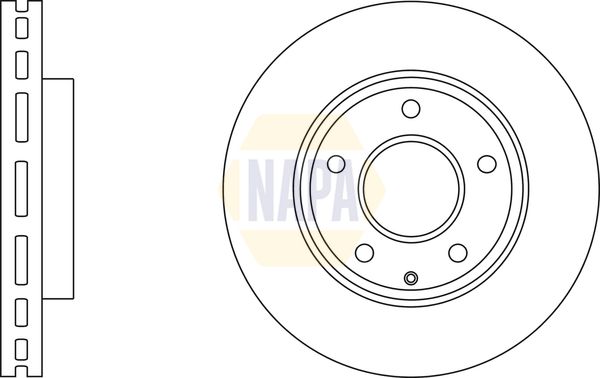 NAPA Front Vented & Rear Vented Brake Discs & Pads fits MAZDA