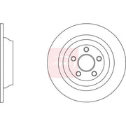 Apec 2 x Solid Rear Brake Discs DSK3179