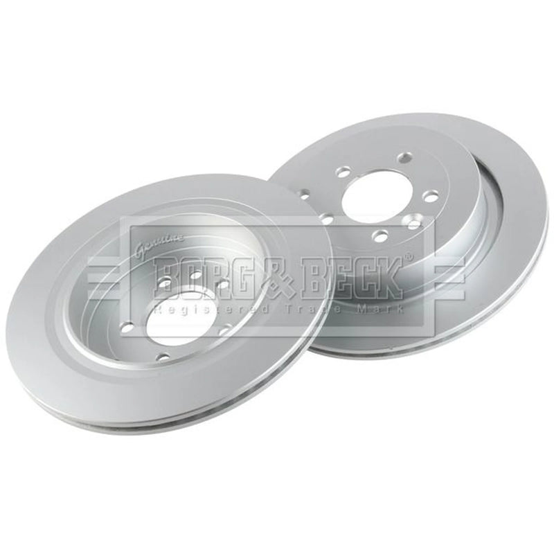 Borg & Beck 2 x Vented Rear Brake Discs BBD4533