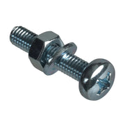 ForgeFix Machine Screw Pozi Compatible Pan Head ZP M6 x 30mm ForgePack 8