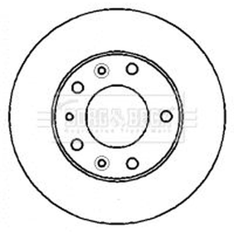 Borg & Beck 2 x Vented Front Brake Discs BBD4351