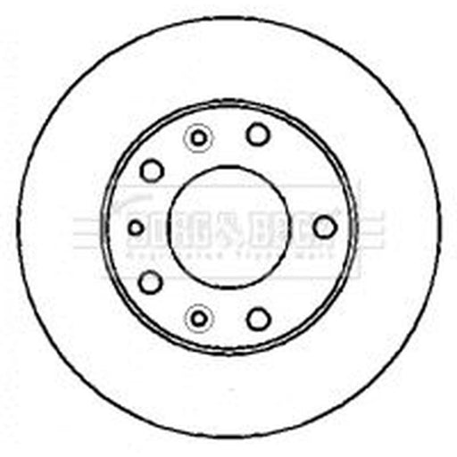 Borg & Beck 2 x Vented Front Brake Discs BBD4351