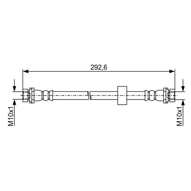 Bosch Brake Hydraulic Hose Line Rear Left 1 987 481 949
