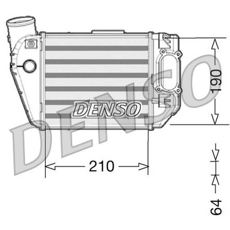 Denso Intercooler (Charge Air Cooler) Right DIT02021