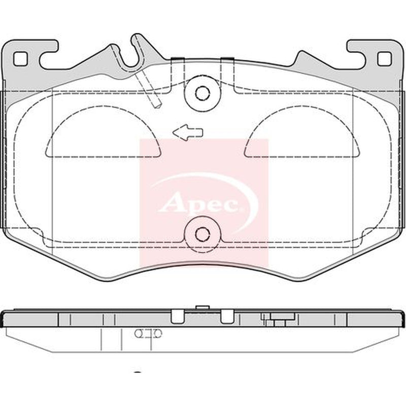 Apec Front Brake Pad Set PAD2358