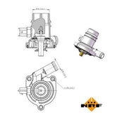 NRF Thermostat,Coolant 725025
