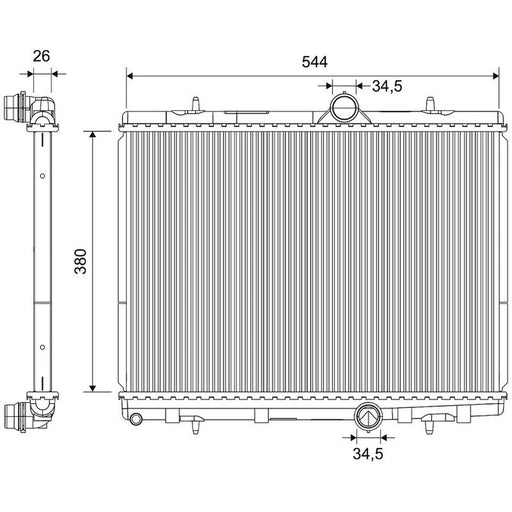 Valeo Engine Radiator 701174