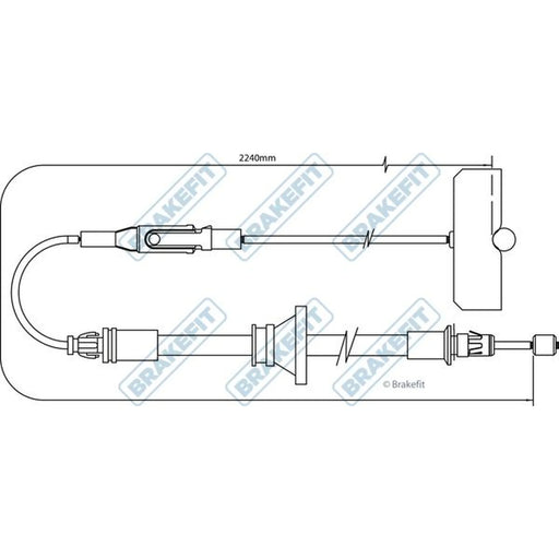 Apec Handbrake Cable Centre BBC3488