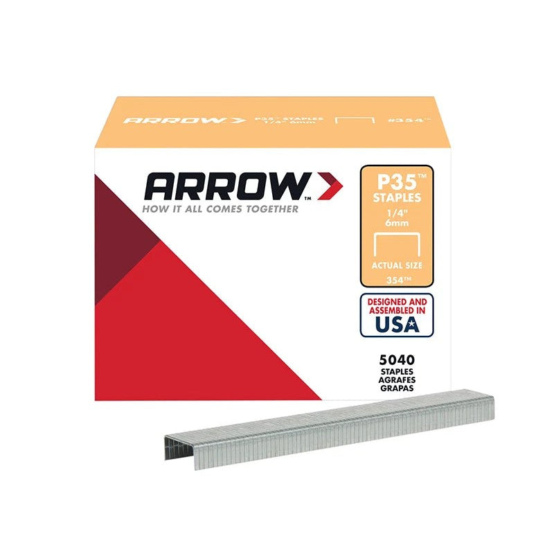 Arrow P35 Staples 6mm (1/4in) (Box 5040) - A354
