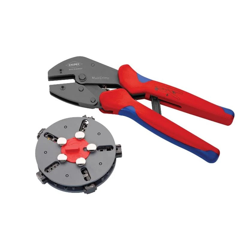 KNIPEX 97 33 02 MultiCrimp® Crimping Pliers with 5 Quick Change Cartridges