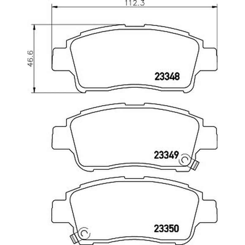 DON Front Brake Pad Set PCP1259