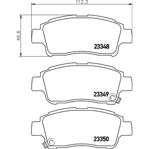 Mintex Front Brake Pad Set MDB2006