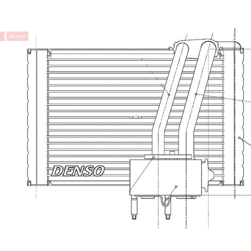 Denso Air Conditioning Evaporator DEV07005