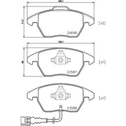 Mintex Front Brake Pad Set MDB3824