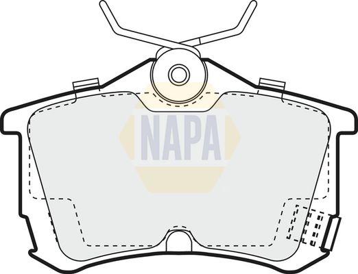 NAPA Rear Brake Solid Discs & Pads fits HONDA