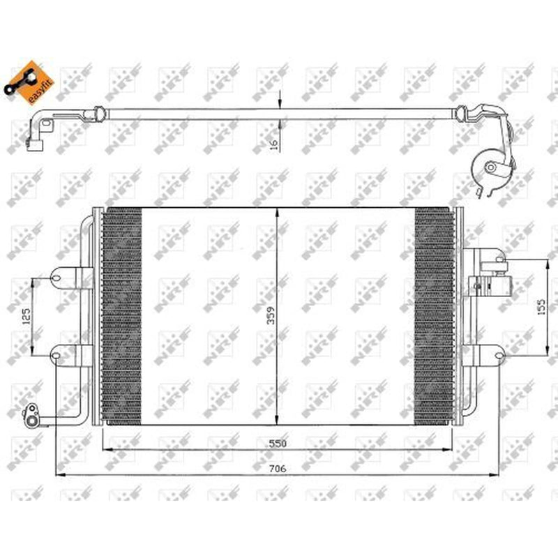 NRF Air Conditioning Condenser 35300