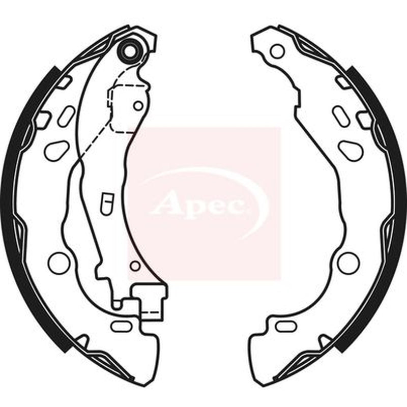 Apec Brake Shoe Set Axle Kit SHU719