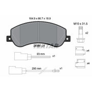 Textar Front Brake Pad Set 2448401