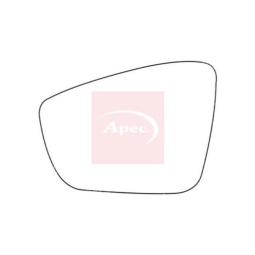 Apec Exterior Wing Mirror Glass Left AMS2323
