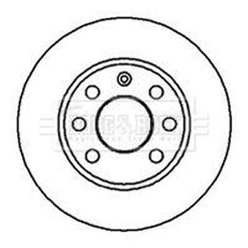 Borg & Beck 2 x Vented Front Brake Discs BBD4858