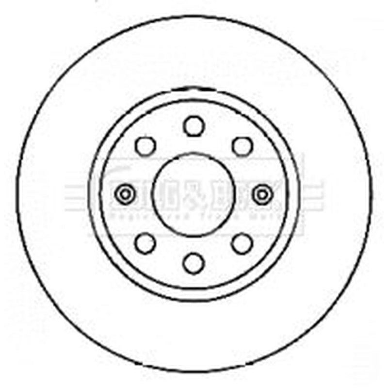 Borg & Beck 2 x Vented Front Brake Discs BBD4553