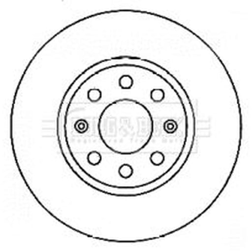 Borg & Beck 2 x Vented Front Brake Discs BBD4553