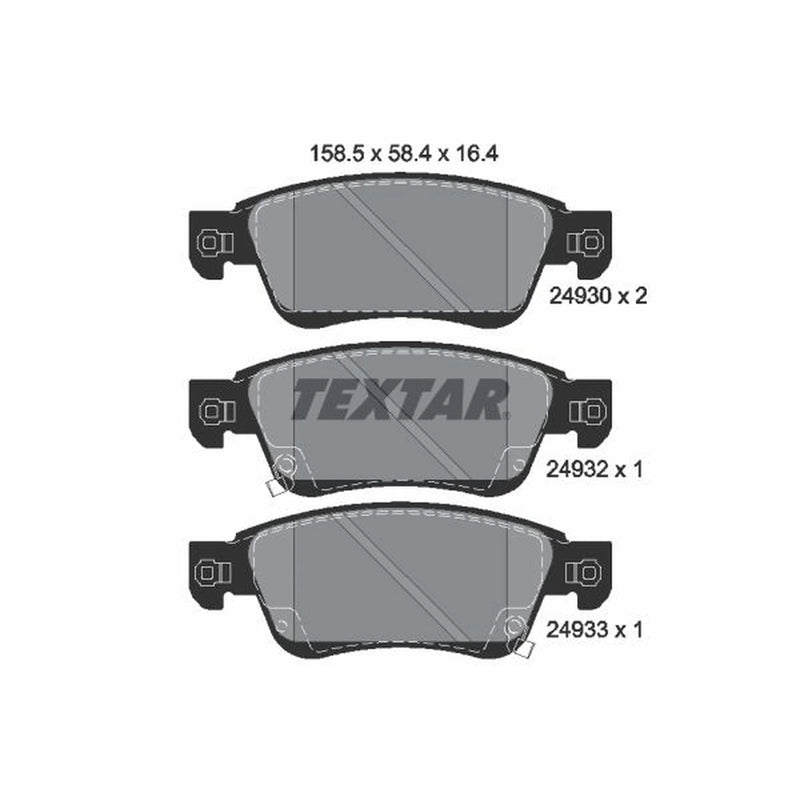 Textar Front Brake Pad Set 2493001