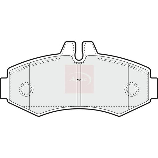 Apec Front Brake Pad Set PAD1074