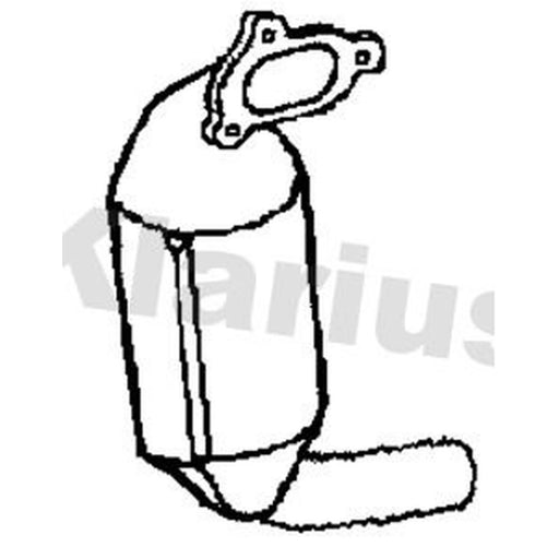 Klarius Catalyst Type Approved With Pipe Front 322245