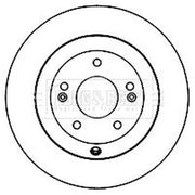 Borg & Beck 2 x Rear Brake Discs BBD5160
