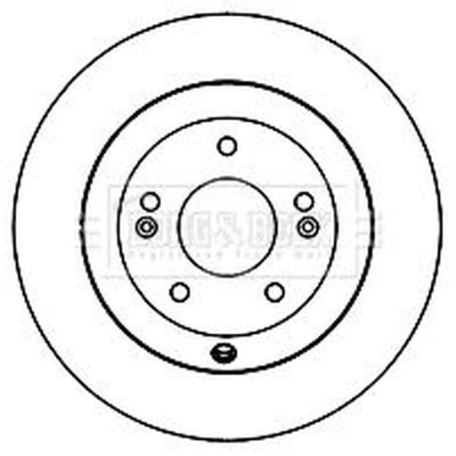 Borg & Beck 2 x Rear Brake Discs BBD5160