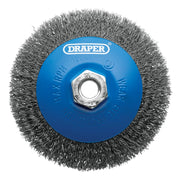 Draper Steel Bevelled Crimped Wire Wheel Brush 115mm M14