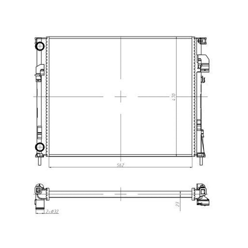 NRF Engine Radiator 58332A