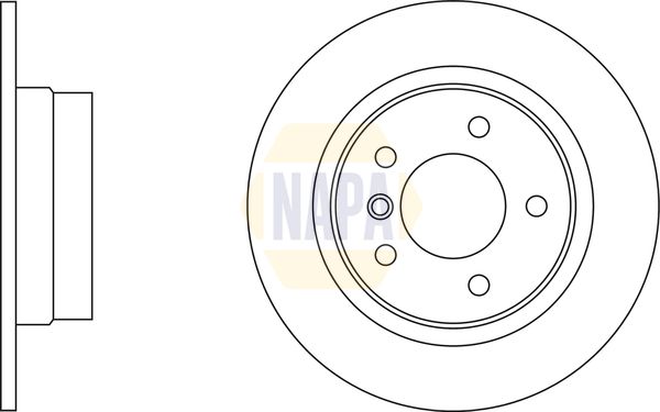 NAPA Front Vented & Rear Vented Brake Discs & Pads fits BMW