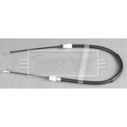 Borg & Beck Handbrake Cable Left Rear BKB2880