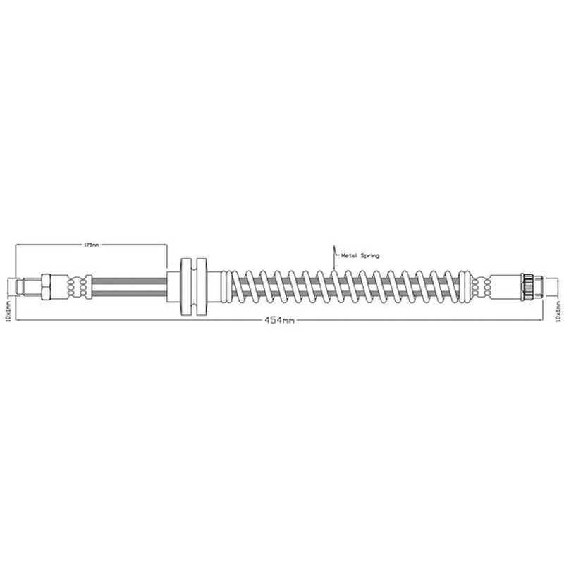 Abtex Brake Hydraulic Hose Line Front ABH1115