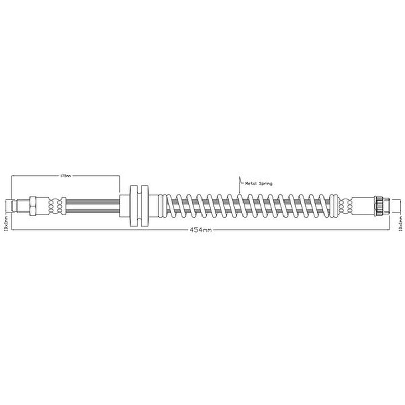 Abtex Brake Hydraulic Hose Line Front ABH1115