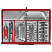 Teng Tools 26" PRO35™ Roller Cabinet Tool Kit 282 Pieces Red
