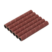 Draper Aluminium Oxide Sanding Sleeves 12.7x115mm 80 Grit (Pack of 6)