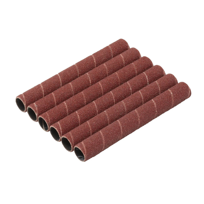 Draper Aluminium Oxide Sanding Sleeves 12.7x115mm 80 Grit (Pack of 6)