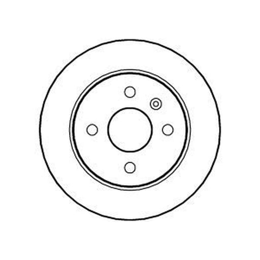 Abtex 2 x Solid Rear Brake Discs BD815S