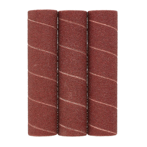Draper Aluminium Oxide Sanding Sleeves 25x115mm 80 Grit (Pack of 3)