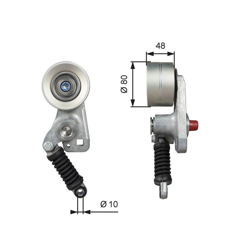 Gates Auxiliary Belt Tensioner T38705