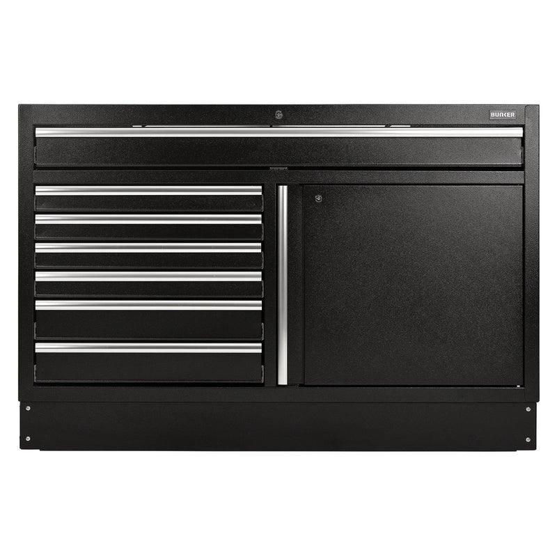Bunker Modular Floor Cabinet 7 Drawer 1360mm with Soft-Close