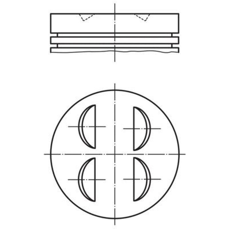 Mahle Piston Cylinder Bore = 96mm 002 68 01