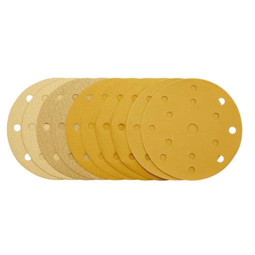 Draper Sanding Discs 150mm Assorted Grit Pack of 10
