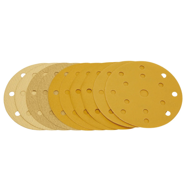 Draper Sanding Discs 150mm Assorted Grit Pack of 10