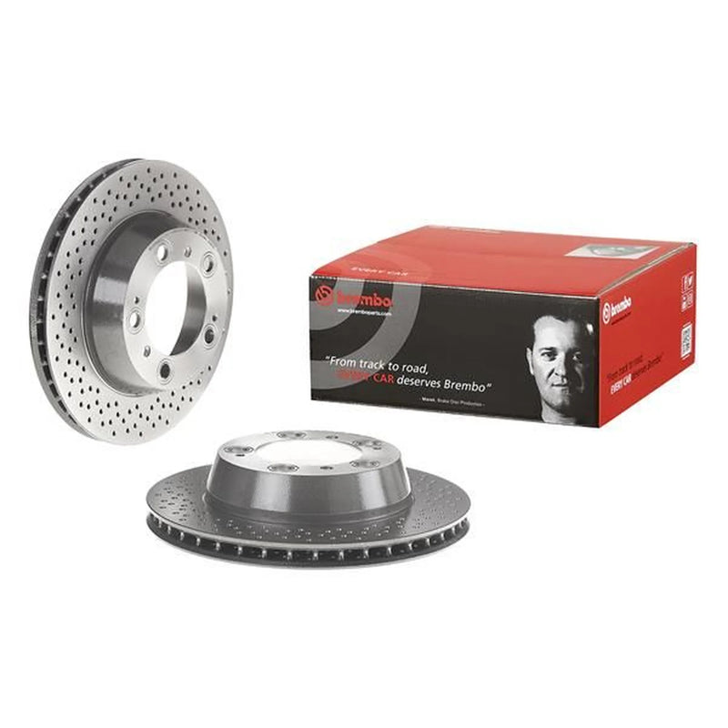 Brembo 2 x Perforated/Vented Rear Brake Discs 09.8890.21